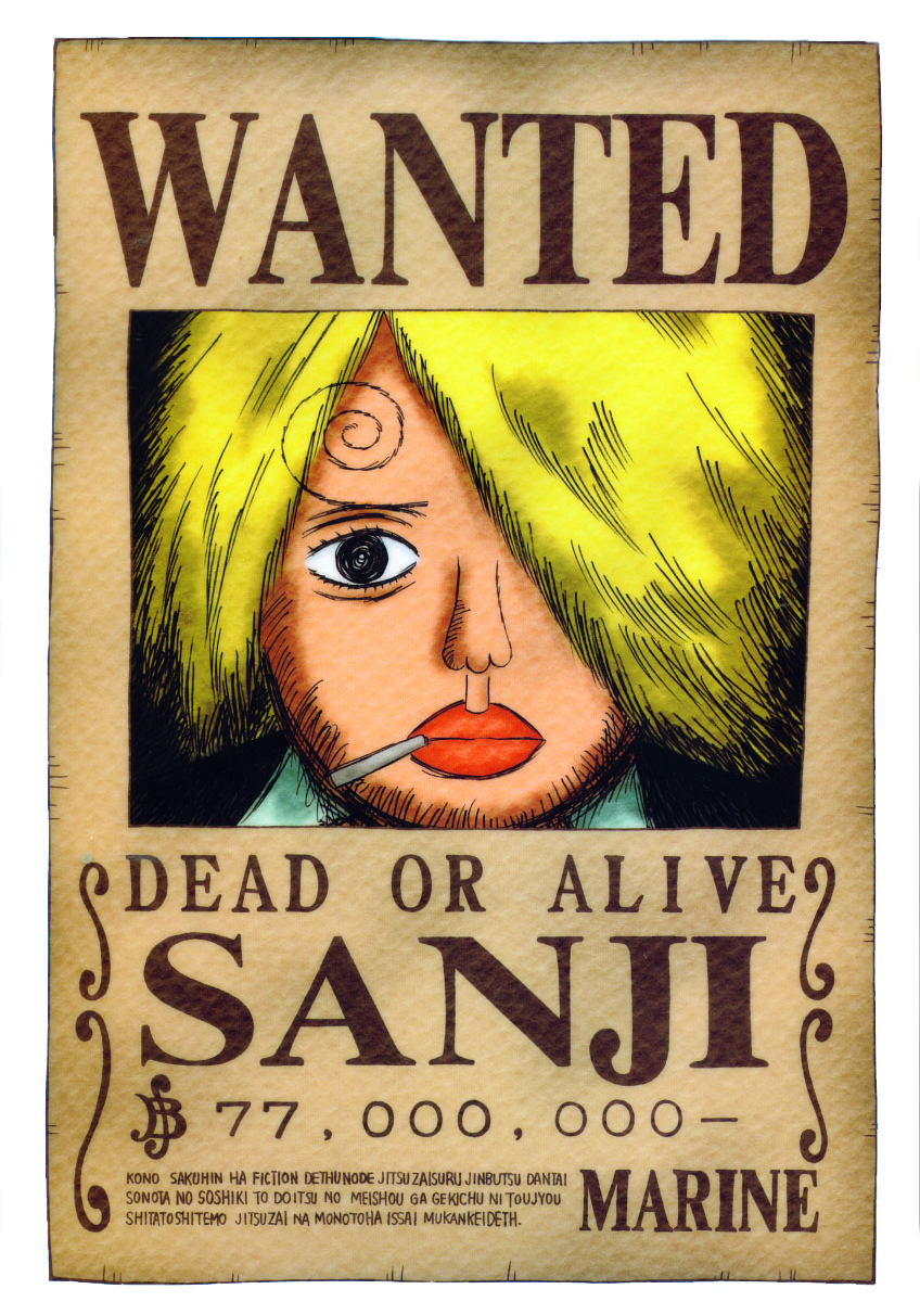 SANJI WANTED (One Piece Ch.1058) by bryanfavr on DeviantArt