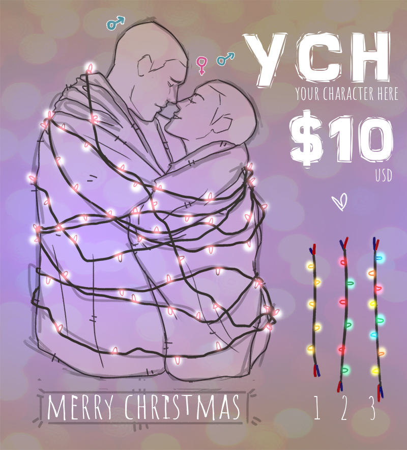 [YCH CLOSED] XMAS LIGHTS 10$ SLOT