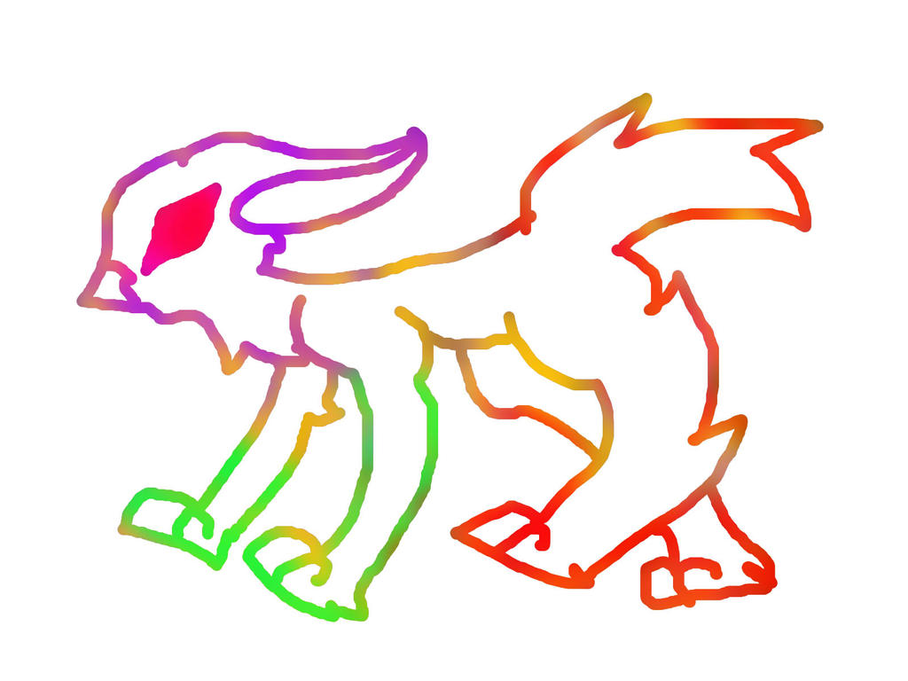 Rainbow Rabbit Deviantart Rainbow Bunny by StimpyRed on DeviantArt