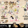 Reference Sheet: Tom Tanuki and Kas Kitsune