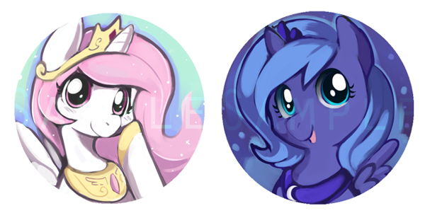 Princess celestia and luna fillies