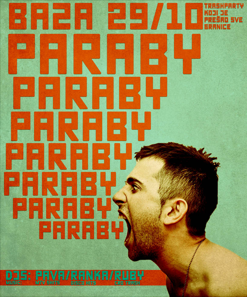 Paraby PARABY party poster by rubsoho on DeviantArt