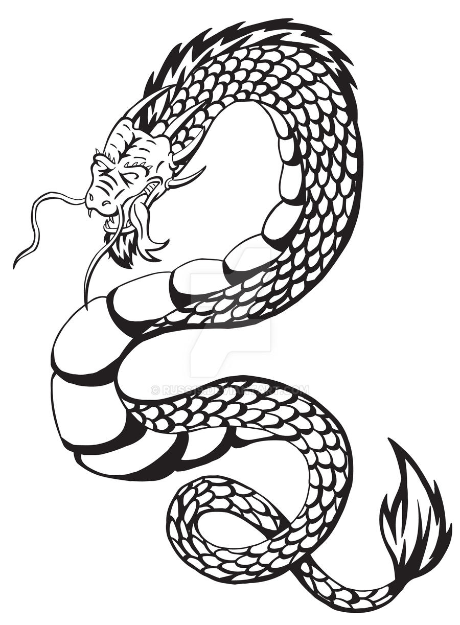 Dragon Serpent Tattoo thing by Russ19 on DeviantArt