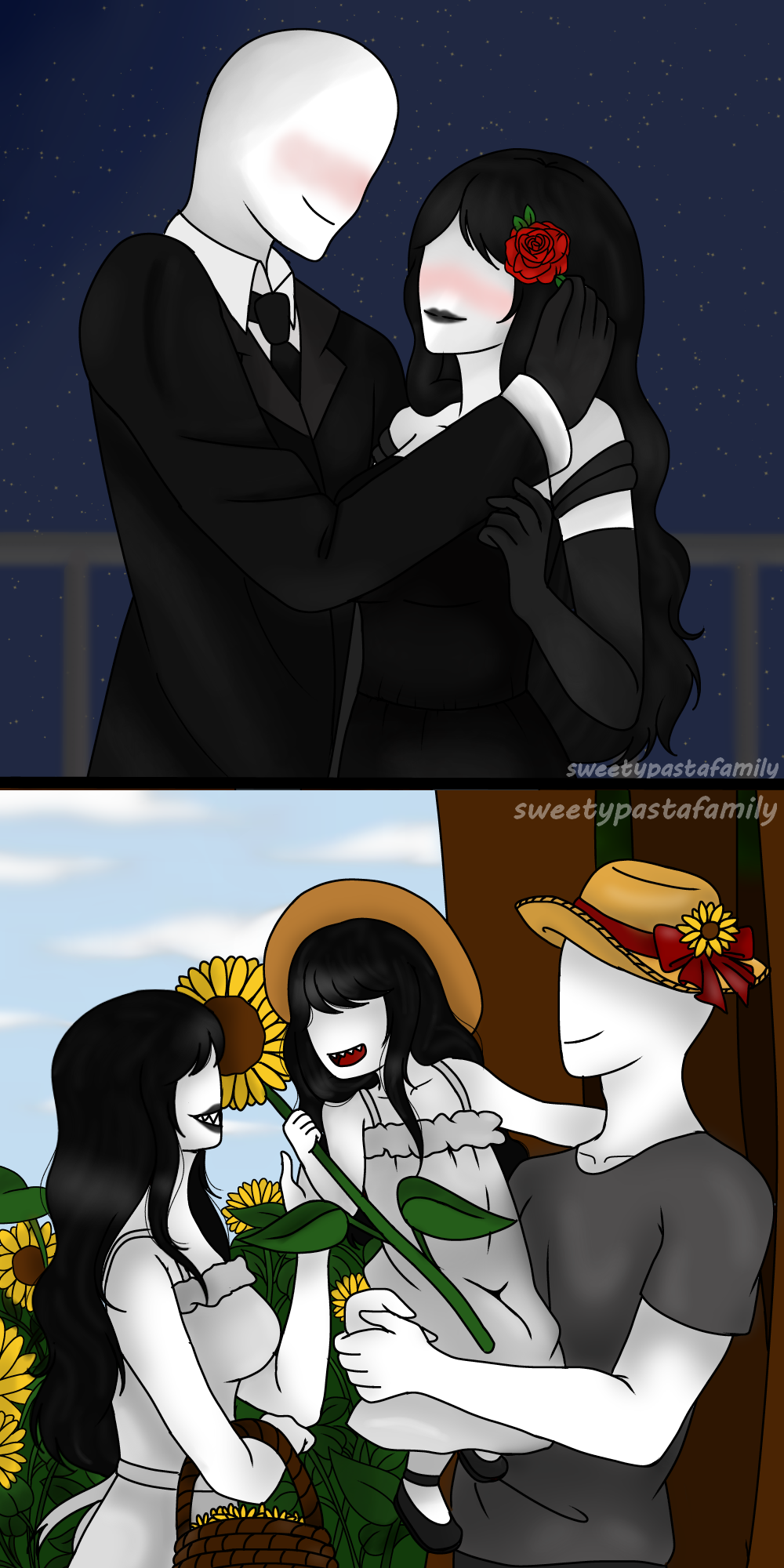 Offenderman With Roses Offenderman family by sweetypastafamily on DeviantArt