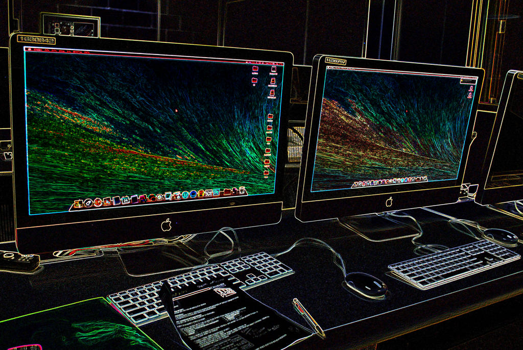 Nion Computer Neon Computer by wendywow11 on DeviantArt