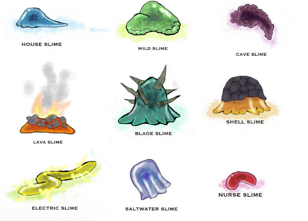 Basic Slime Creature Alizeum Bestiary: Slimes Pt. 1 by AlizeumTheCrucible on DeviantArt