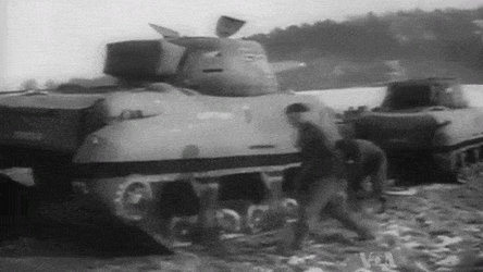 Fake tank to fool German spotter planes in WW2