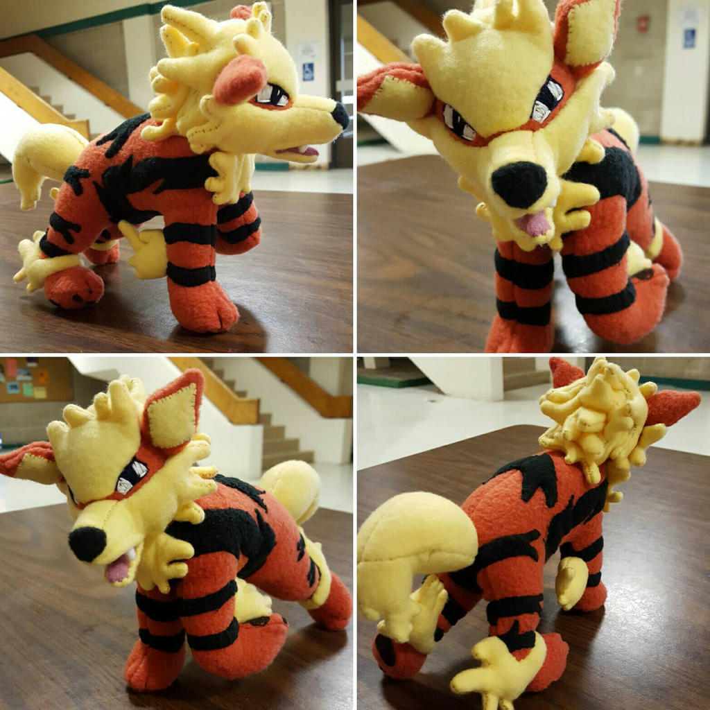 Arcanine Plush by melpk on DeviantArt