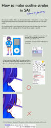 SAI outline stroke tutorial by Keichan411