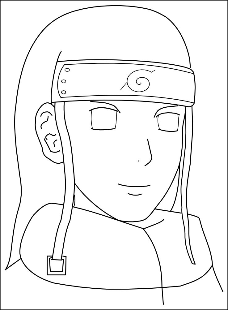 Neji Vector First Neji lineart by NanbeiNoHana on DeviantArt