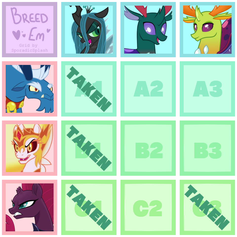 Mlp Insect MLP Grid: Insect Army (Open) by Cassivel on DeviantArt