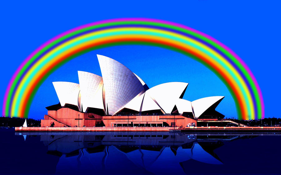 Optilux Deviantart Opera house Rainbow by OPTILUX on DeviantArt