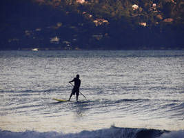 one last wave before the sunset