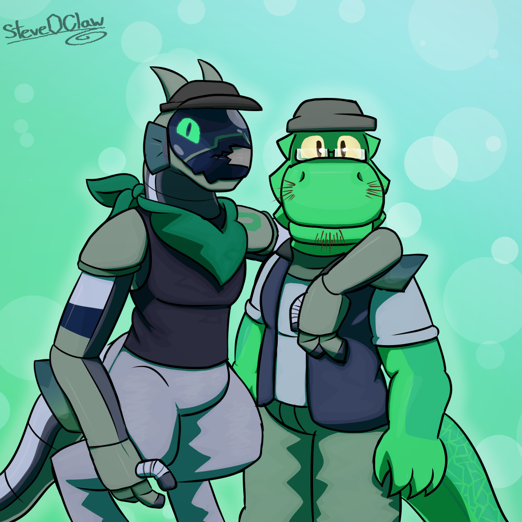 Caps and Gyn Commission B by SteveEmeraldClaw on DeviantArt