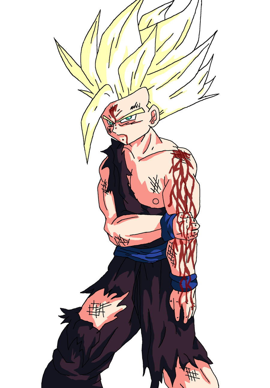 Dbz Gohan Ripped battle damaged gohan by Animefreakazoid6 on DeviantArt