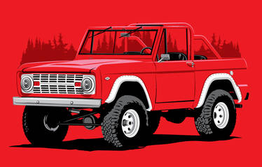 1967 Ford Bronco Red