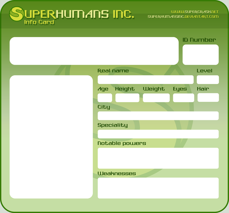 Superhumans Inc. Info Card