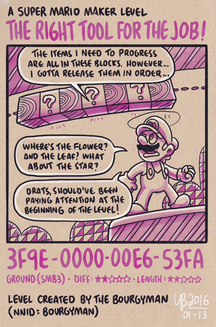 Mario Maker: The Right Tool For The Job