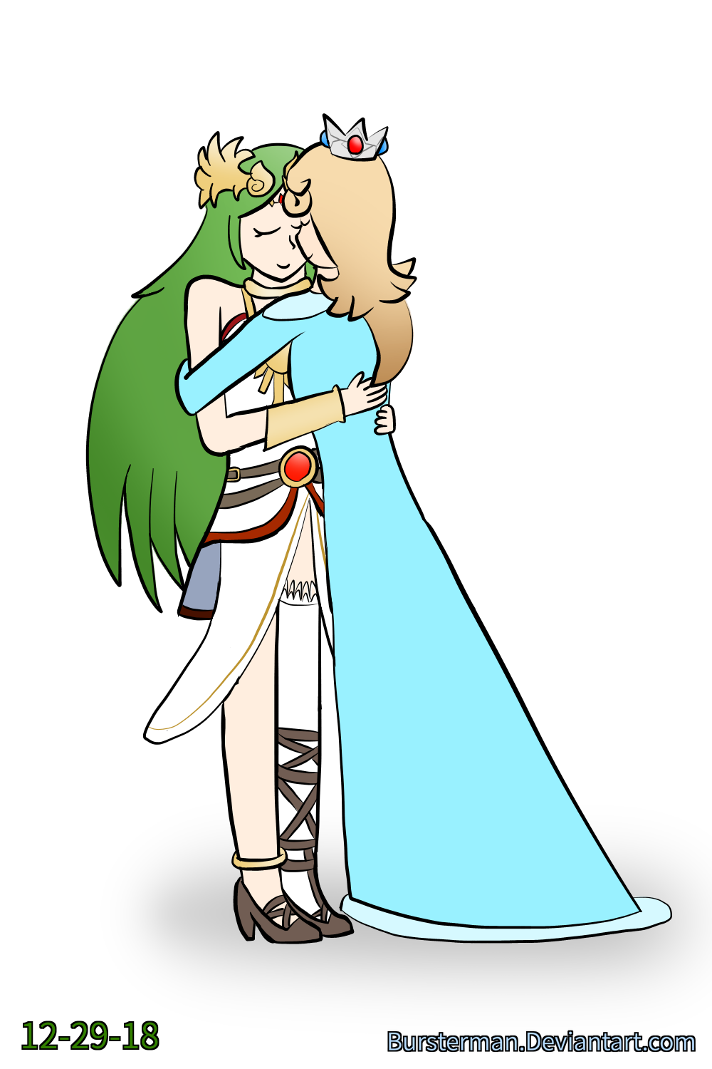 Palutena And Rosalina By Bursterman On Deviantart 