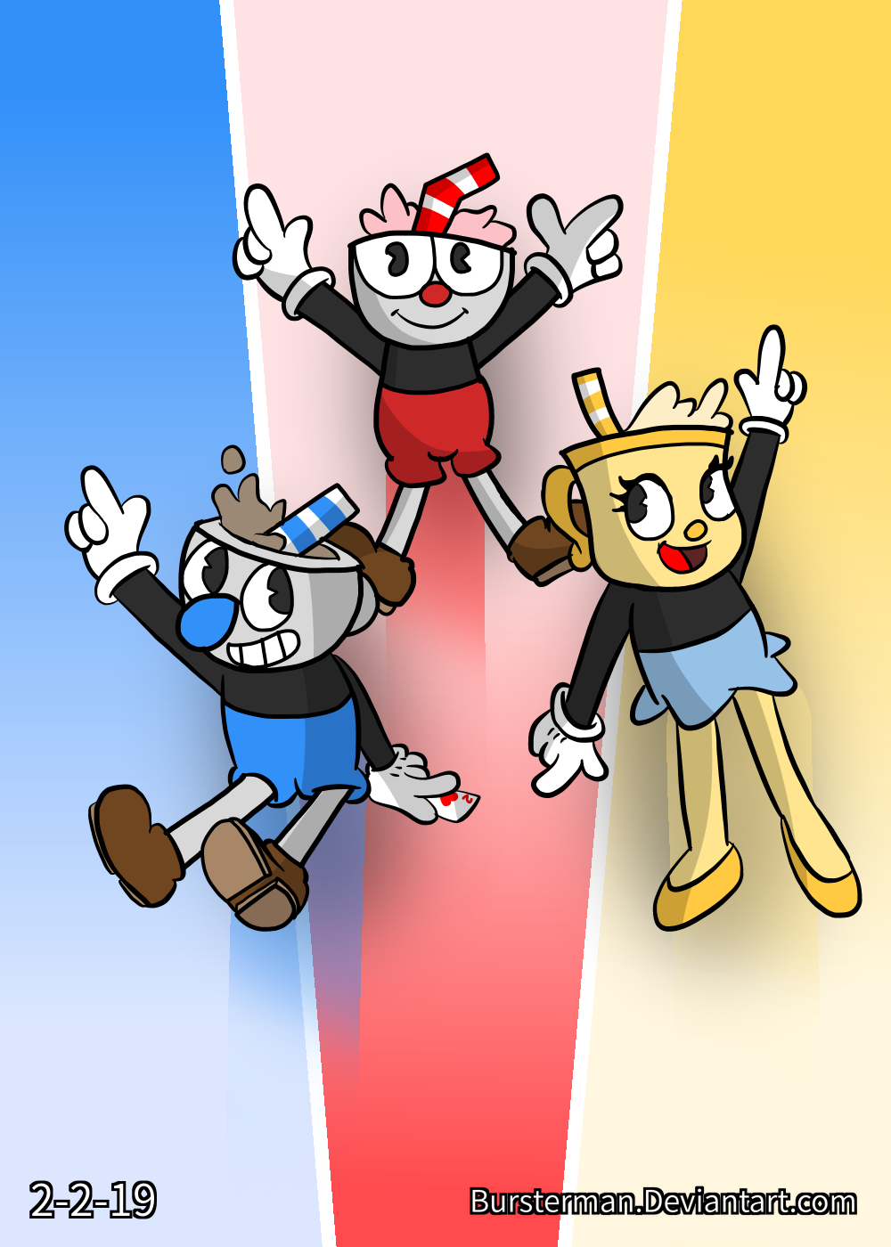 The Cuphead and Bendy Trios [SFM] by LineX240 on DeviantArt