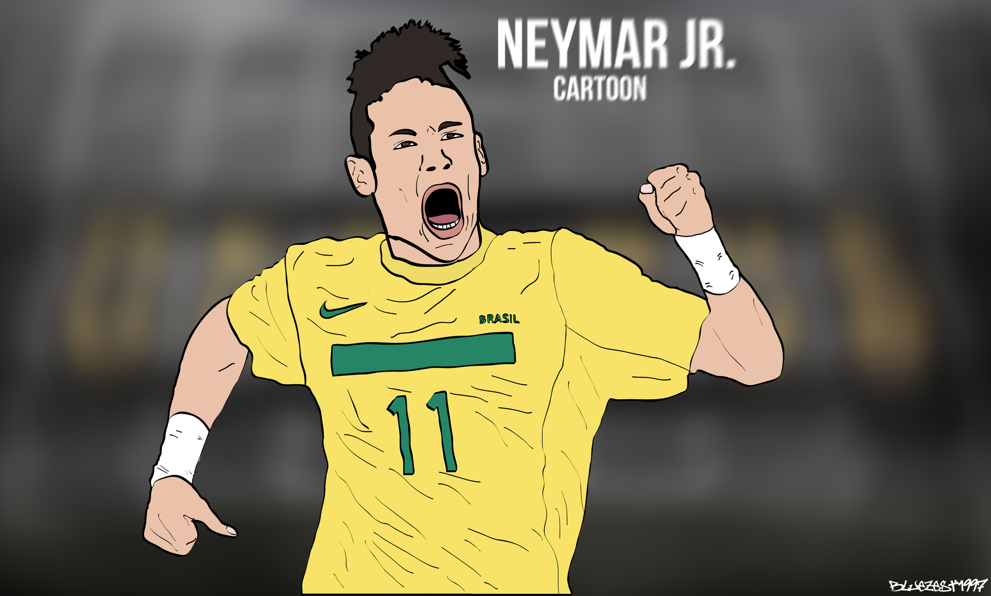 Neymar JR Cartoon Wallpaper by bluezest1997 on DeviantArt Neymar JR Cartoon Wallpaper by bluezest1997 on DeviantArt