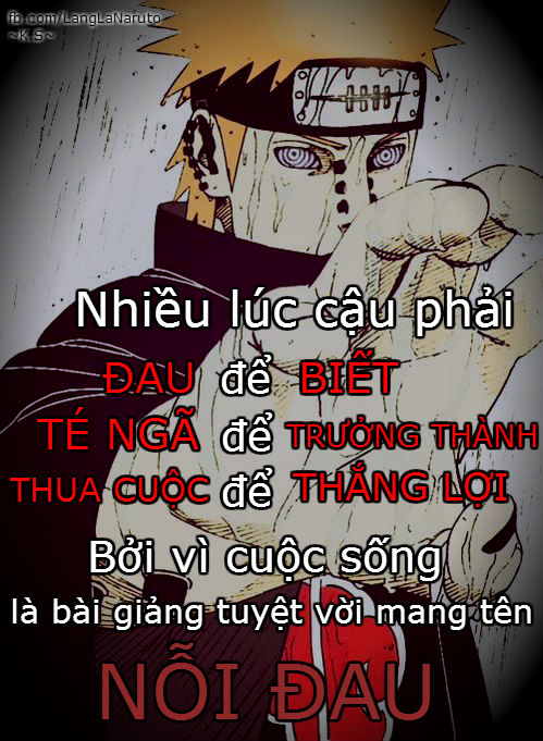Naruto quote by Pain Nagato about transformation through despair