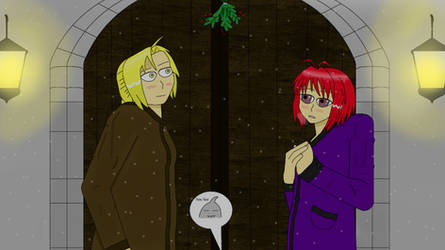 Edward x Armony: Under The Mistletoe by realmemeofmemes