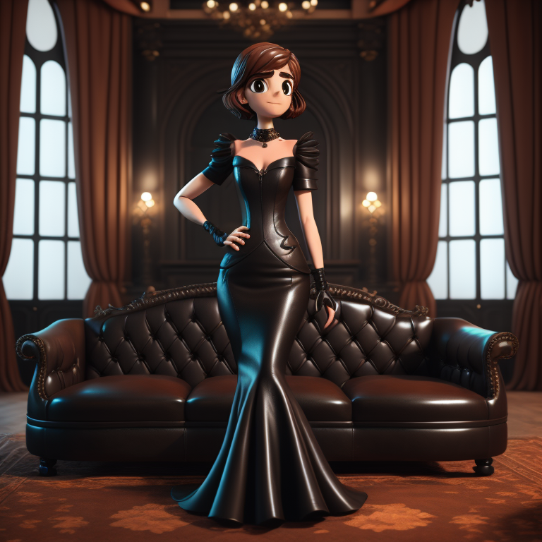 Leather mermaid deals dress