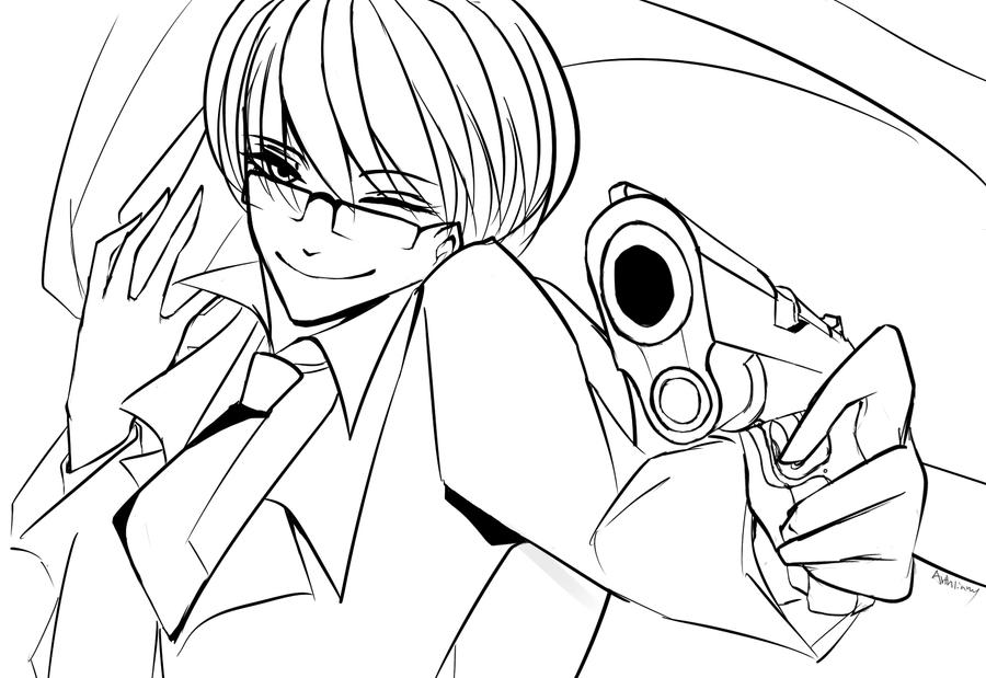 Shoot U baby Estonia Lineart by Arthliams