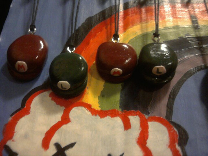 Mario Hat charms