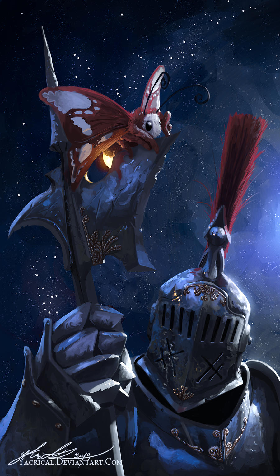 Moonlight Moth by Yacrical on DeviantArt