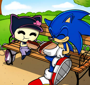 Chili Dogs with Melodytchi and Sonic!