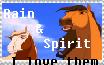 Spirit and Rain fan stamp by Pussfan