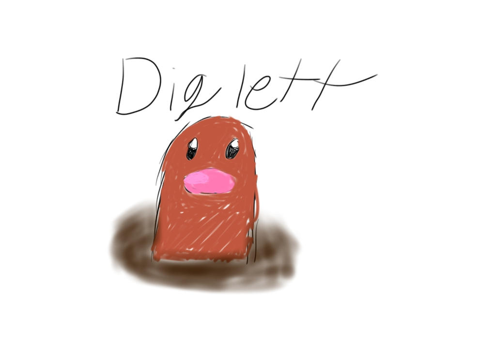 Diglett Fanart Diglett by PokemonFanaticAlways on DeviantArt