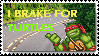 I Brake For Turtles Stamp