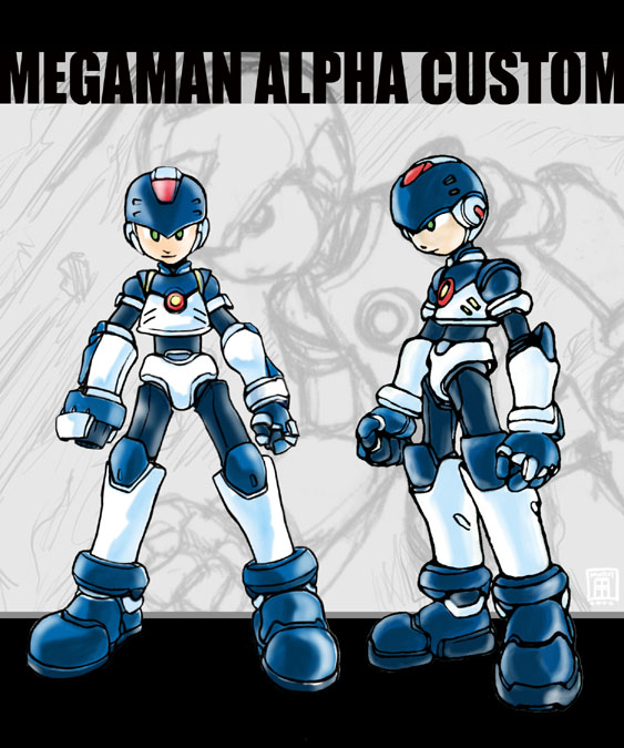 Megaman Alpha Character Sketch by Rawbot on DeviantArt