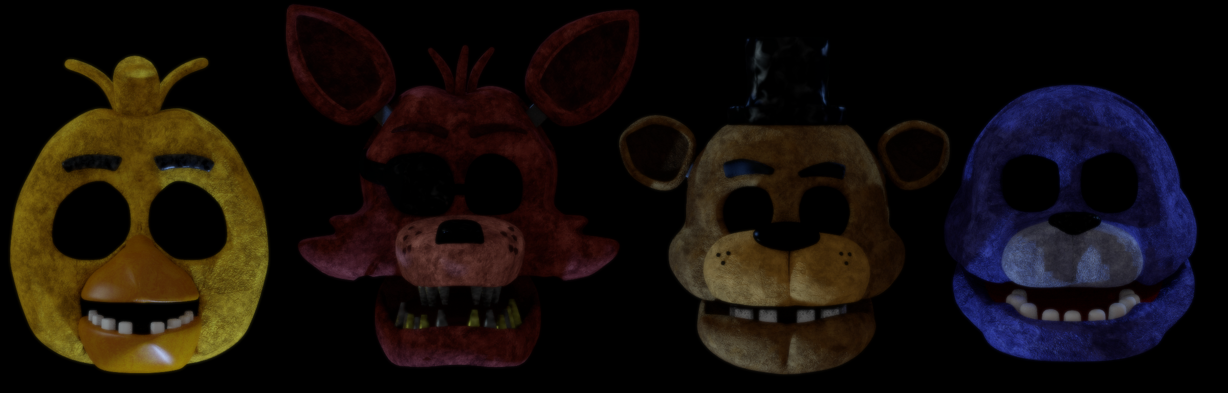 Hah all the animatronics from FNAF 1😊