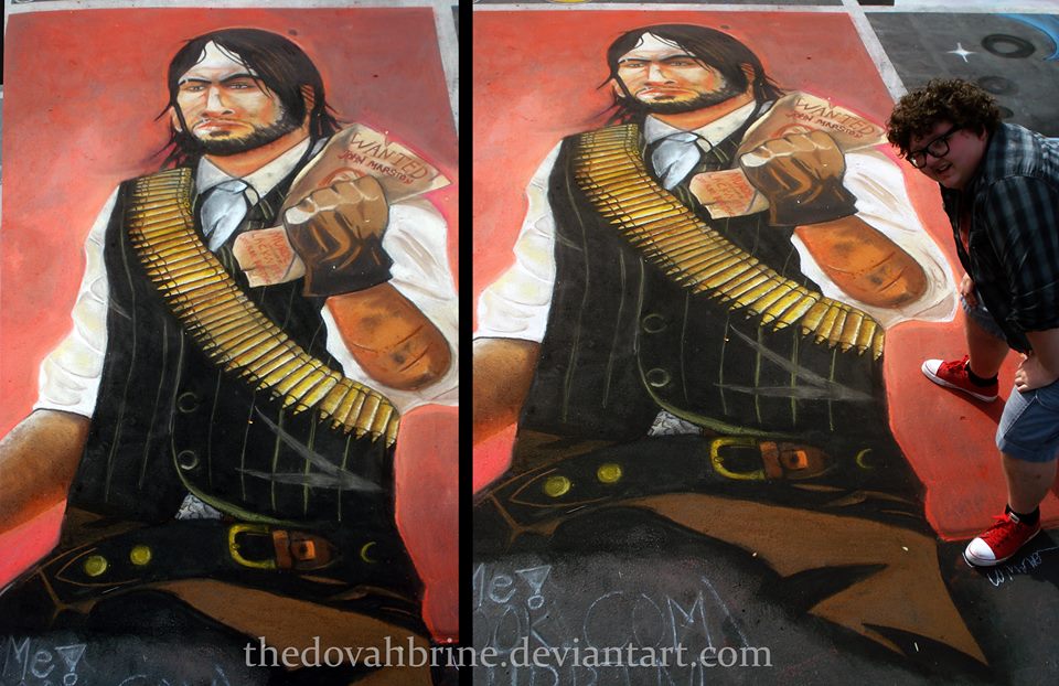 John Marston Chalk Art