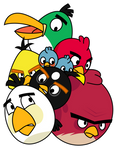 Pile of Angry Birds