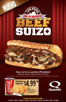 Quiznos Beef Suizo