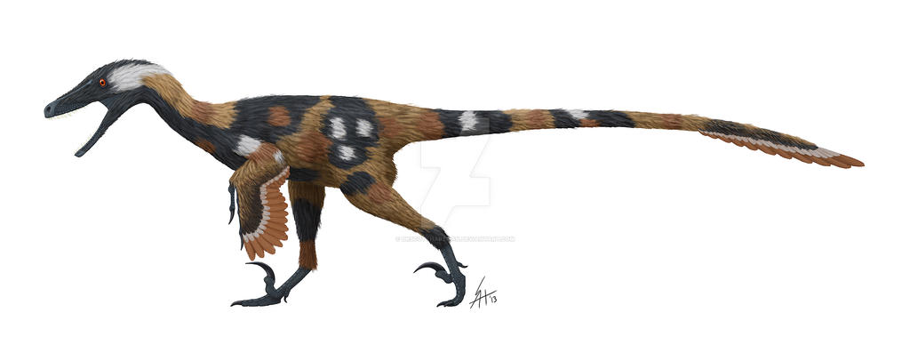 Velociraptor in cape hunting dog garb by DrScottHartman on DeviantArt