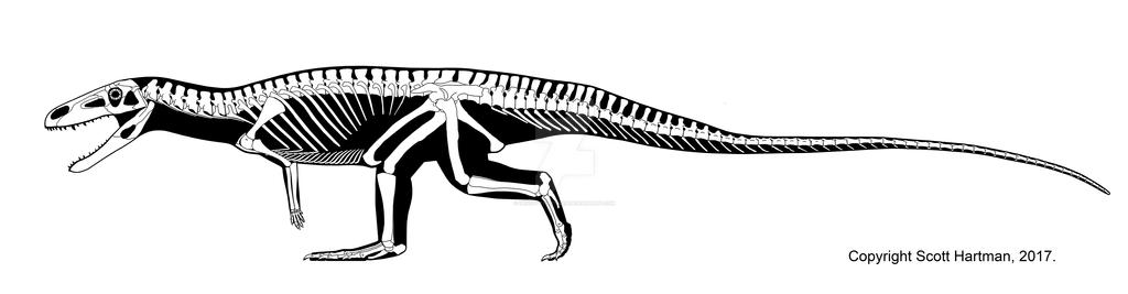 Poposaurus gracilis sauntering along