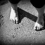 feet of child
