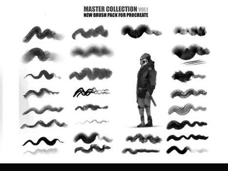 42 Brush Pack for Ipad Procreate Master collection