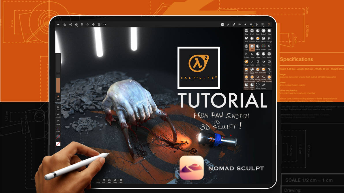 HEADCRAB TUTORIAL FOR NOMAD SCULPT (EN/RU) by RaZuMinc on DeviantArt