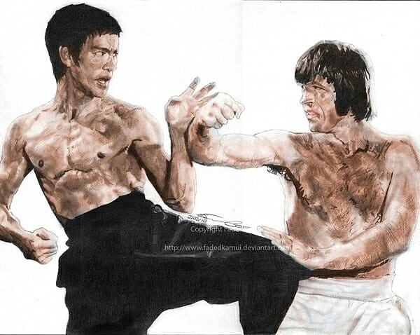 Fan Art - Bruce Lee and Chuck Norris by FadedKamui on DeviantArt