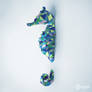 Seahorse papercraft pattern