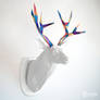 Papercraft deer trophy | DIY wall mount