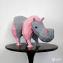 Hippo, the strange hippo papercraft sculpture