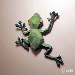 Frog papercraft
